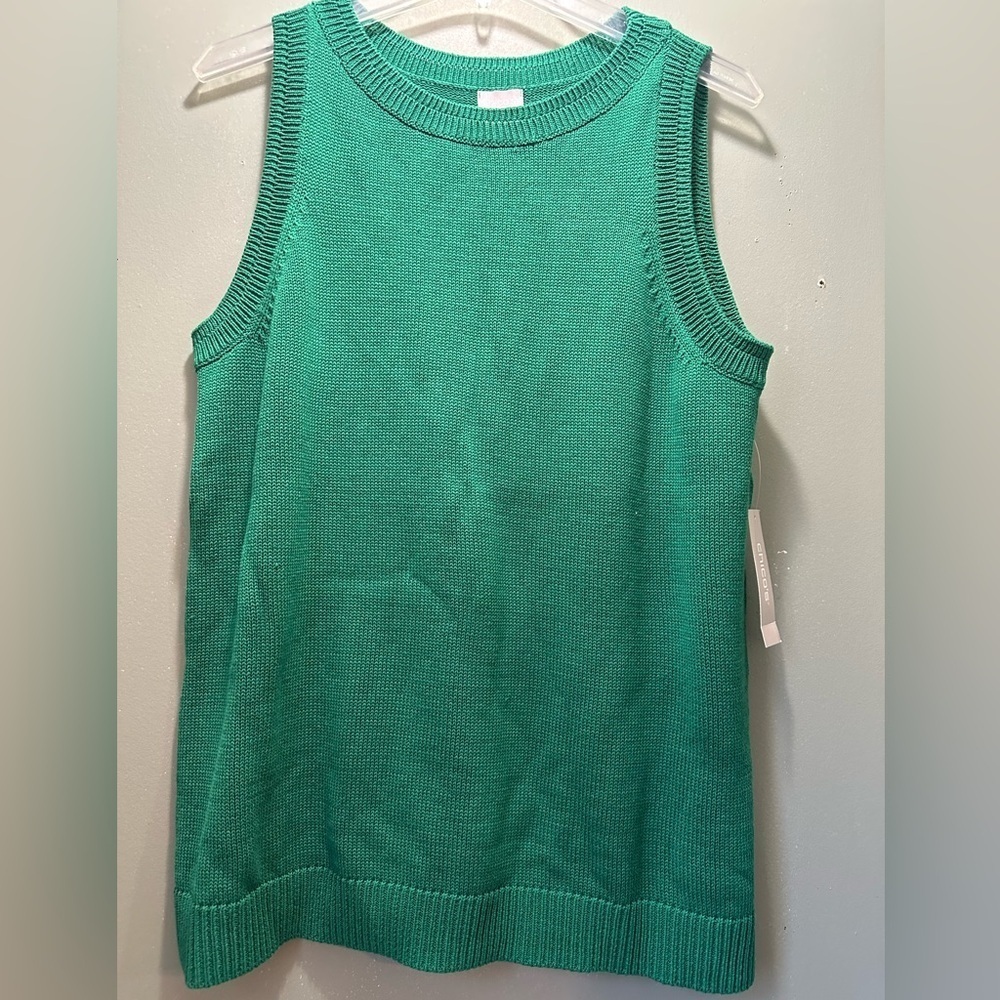 Chico's Green Ribbed Tank Top
